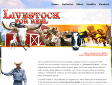 Tablet Screenshot of livestockforreel.com